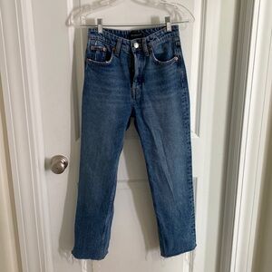 Zara cropped straight jean